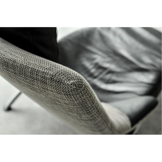 Image 1 of Chaise longue pliante en cuir "Solo 699" de Stefan Heiliger, Allemagne, années 1980