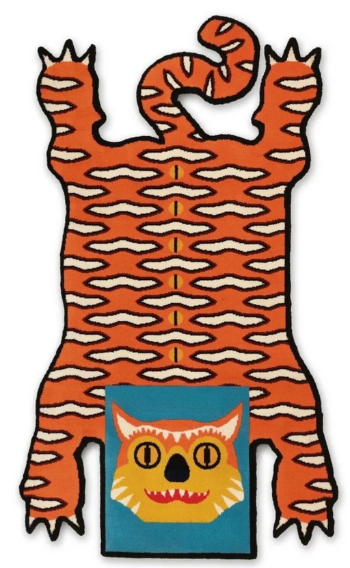 Walter Van Beirendonck Ikea Tiger Art Tapis Glödande