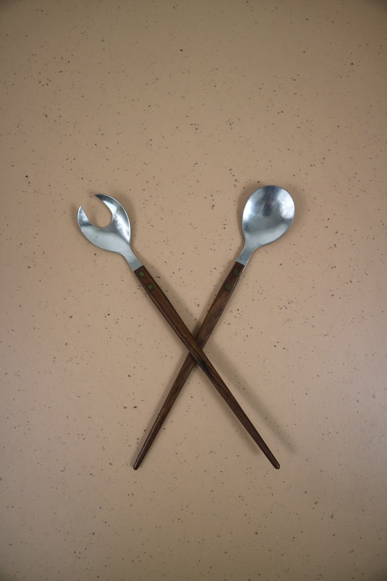 Image 1 of Couverts à salade danois - Mcm