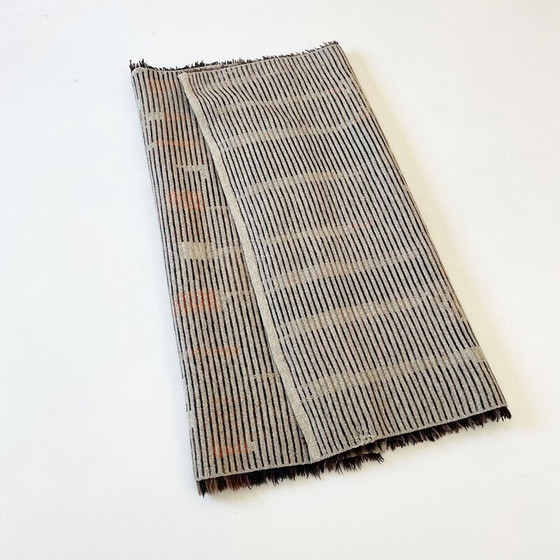 Image 1 of Tapis scandinave vintage à poils longs Pop Art Rya, Suède 1960s