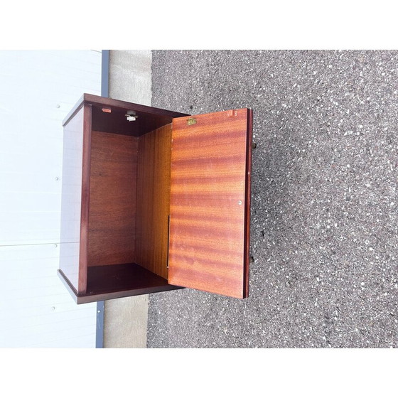Image 1 of Table de nuit vintage en palissandre et laiton, 1960