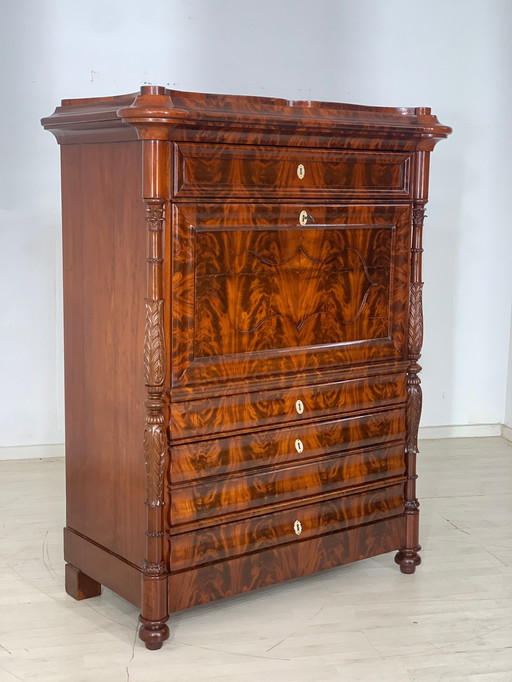 Louis philippe secrétaire armoire bureau commode vintage