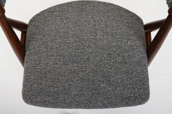 Image 1 of Chaises de salle à manger vintage en bouclé gris, 1960S, ensemble de 6