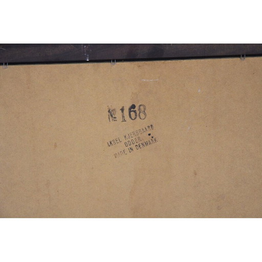 Miroir vintage "no 168" par Aksle Kjersgaard Odder, Danemark 1960