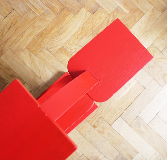 Image 1 of Porte-fleurs moderniste rouge