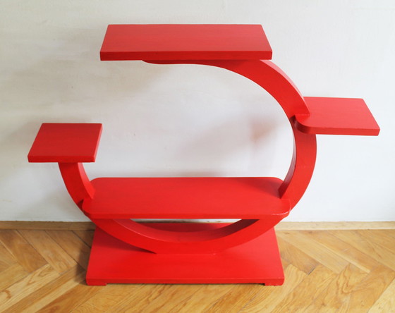 Image 1 of Porte-fleurs moderniste rouge