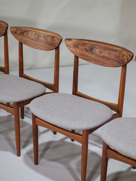 Image 1 of 6X Kurt Østervig Chaises de salle à manger en bois de rose danois