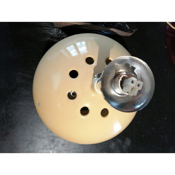 Image 1 of Lampe suspendue vintage en plastique jaune, 1970