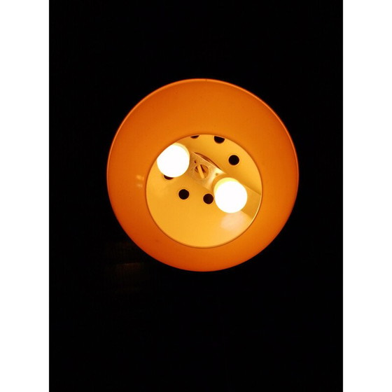 Image 1 of Lampe suspendue vintage en plastique jaune, 1970