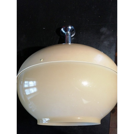 Image 1 of Lampe suspendue vintage en plastique jaune, 1970