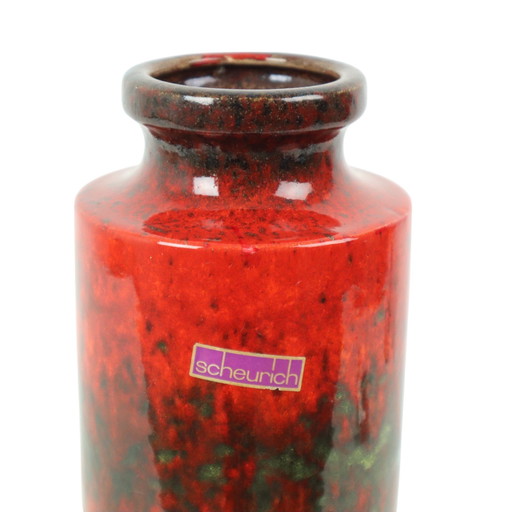 Vase en lave grasse rouge Scheurich