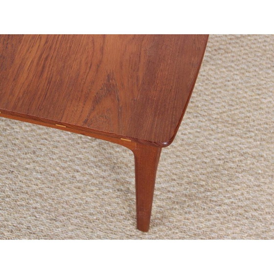 Image 1 of Table d'appoint vintage scandinave en teck massif par Yngvar Sandström, Suède 1960