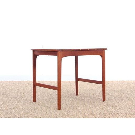 Table d'appoint vintage scandinave en teck massif par Yngvar Sandström, Suède 1960