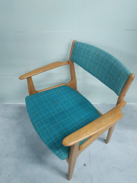 Image 1 of Chaise de salle à manger en teck design danois par Erik Buch pour Nova