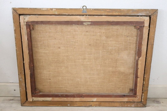 Image 1 of Paysage anglais, peinture à l'huile sur toile, fin du 19e siècle