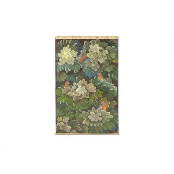 Image 1 of Peinture vintage représentant des perruches, France
