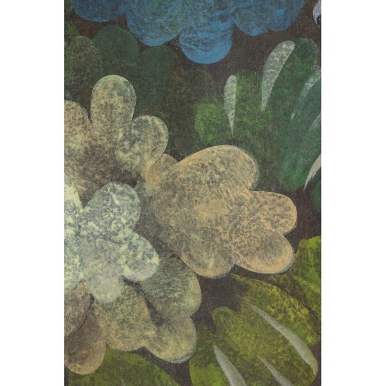 Image 1 of Peinture vintage représentant des perruches, France