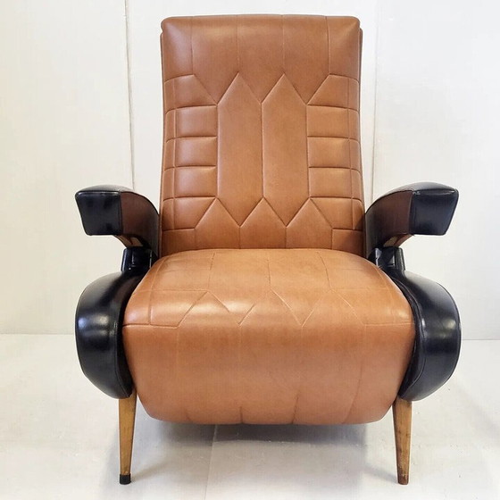 Image 1 of Fauteuil vintage avec embout en caoutchouc, 1950
