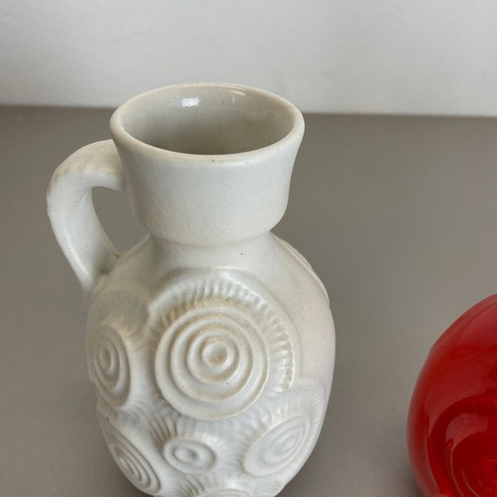 Image 1 of Ensemble de 4 vases en céramique vintage par Bay ceramics, Allemagne 1960s