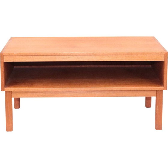 Image 1 of Commode scandinave vintage en teck avec pieds en hêtre, Suède 1960s