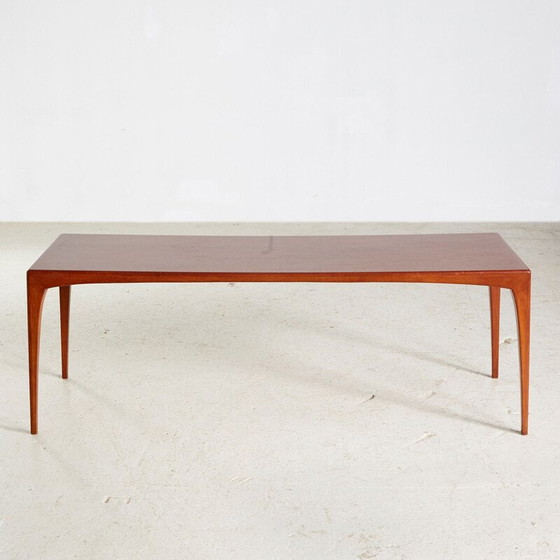 Image 1 of Table basse vintage en teck massif modèle 165 par Erling Torvits, Danemark