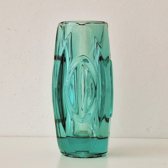 Image 1 of Vase à lentilles à balles Sklo Union 1950S