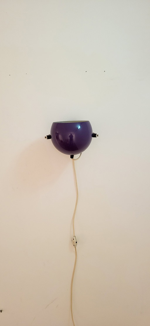 Vintage Purple Adjustable Ball Lamp For Wall