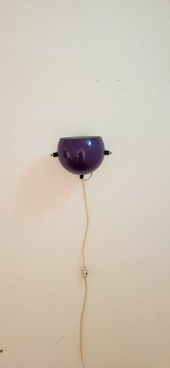 Image 1 of Vintage Purple Adjustable Ball Lamp For Wall
