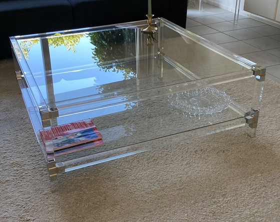 Image 1 of Lucite Table basse Jan De Bouvrie 80Er