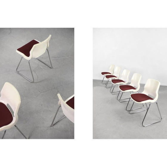 Image 1 of Ensemble de 5 chaises scandinaves vintage par Svante Schöblom pour Overman, 1970