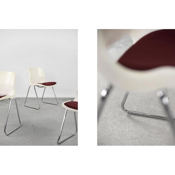 Image 1 of Ensemble de 5 chaises scandinaves vintage par Svante Schöblom pour Overman, 1970