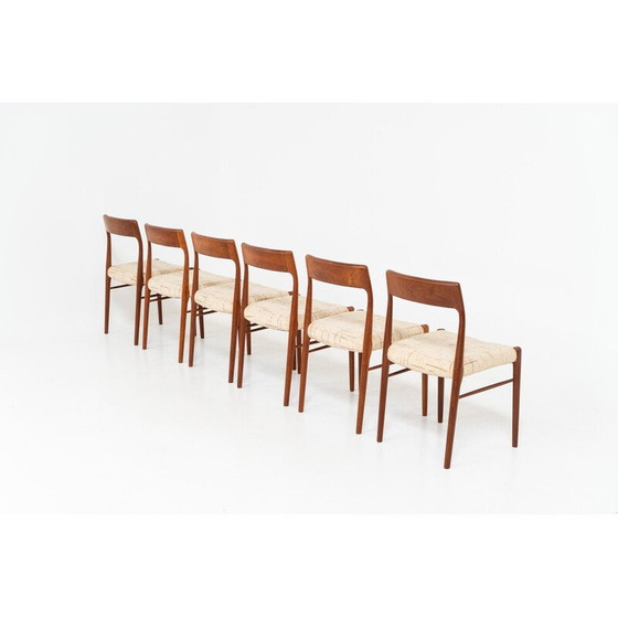 Image 1 of Ensemble de 6 chaises de salle à manger vintage danoises