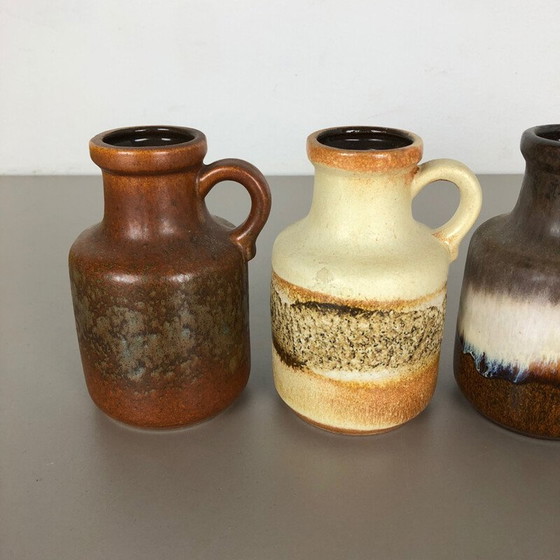 Image 1 of Ensemble de 5 vases en céramique vintage pour Scheurich, Allemagne 1970