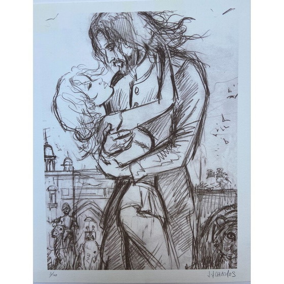 Image 1 of Lithographie vintage india dreams 3 par Jean-Francois Charles