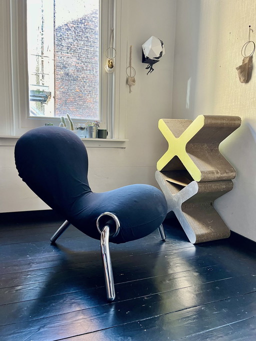 1x Embryo Chair / Marc Newson / 1988 / Cappellini / Tissu noir bi-élastique