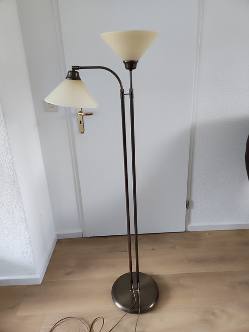 Lampe de notaire à deux chapeaux