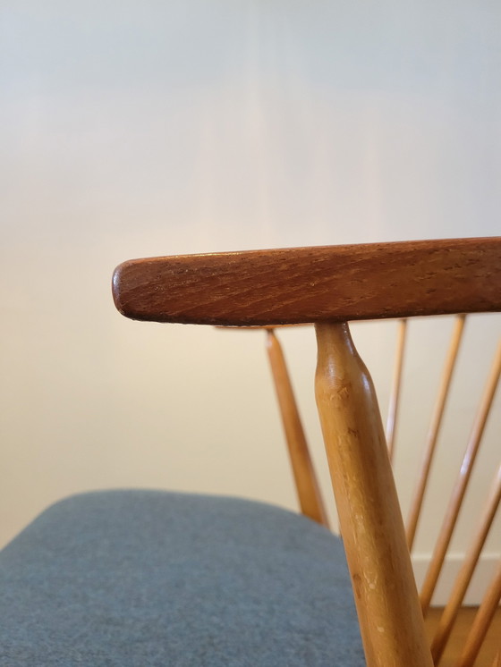 Image 1 of 2X chaises de salle à manger danoises par Helge Sibast, No.6