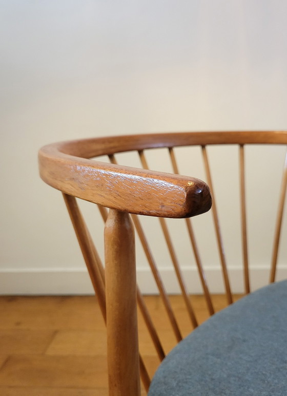 Image 1 of 2X chaises de salle à manger danoises par Helge Sibast, No.6