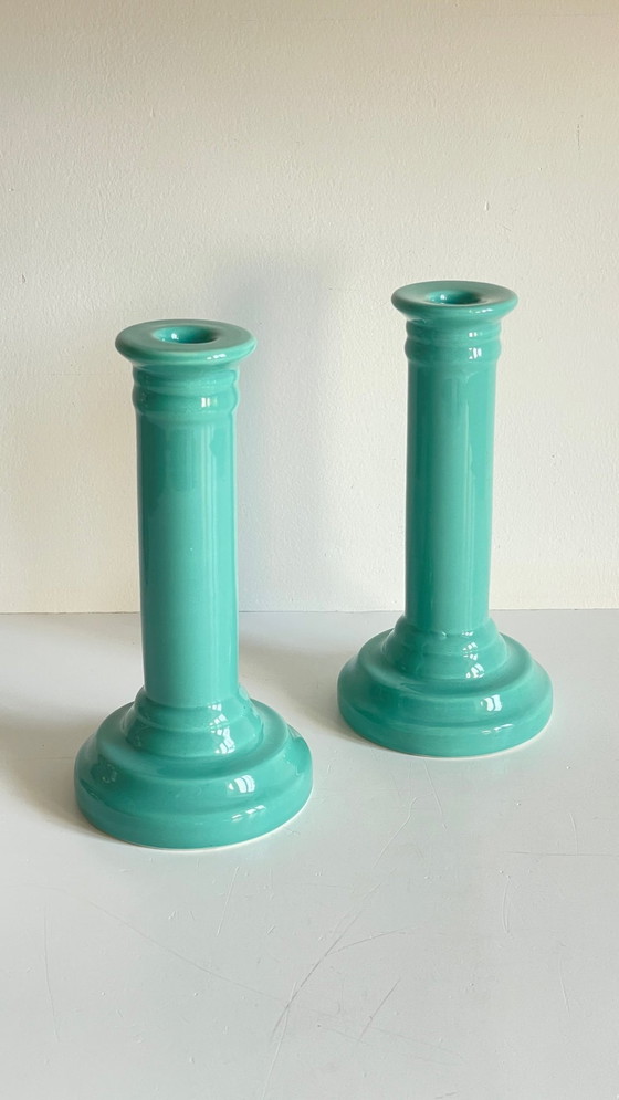 Image 1 of Bougeoirs En Céramique Vintage