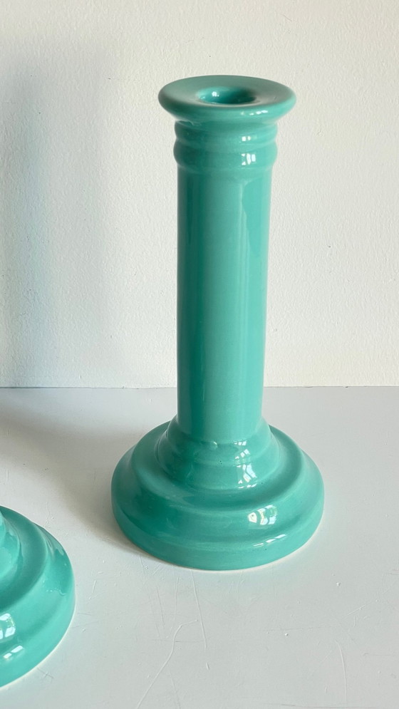Image 1 of Bougeoirs En Céramique Vintage
