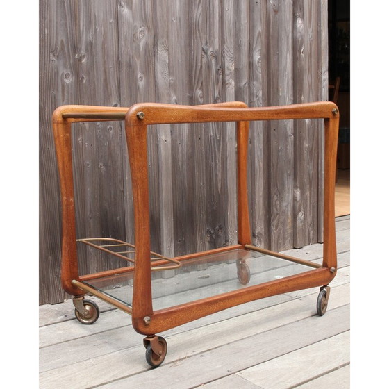 Image 1 of Buffet scandinave vintage en teck et verre