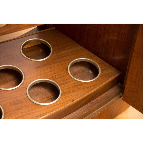 Image 1 of Meuble de bar vintage en noyer et érable