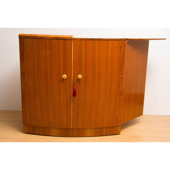 Image 1 of Meuble de bar vintage en noyer et érable