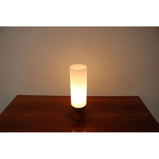 Image 1 of Lampe de table du milieu du siècle en laiton et verre, Allemagne 1970