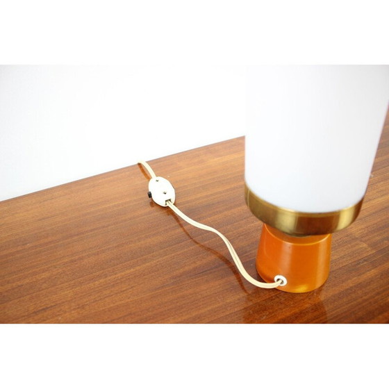 Image 1 of Lampe de table du milieu du siècle en laiton et verre, Allemagne 1970