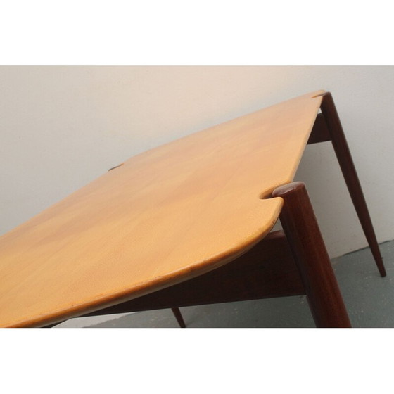 Image 1 of Table basse scandinave vintage en mapleteak, 1950