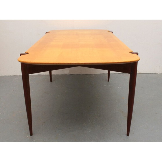 Image 1 of Table basse scandinave vintage en mapleteak, 1950