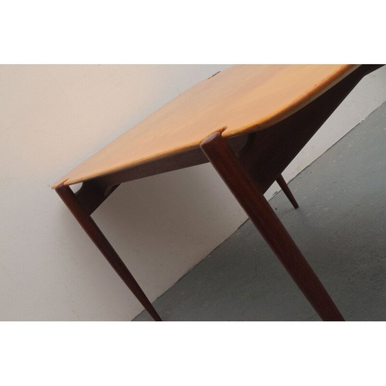 Image 1 of Table basse scandinave vintage en mapleteak, 1950