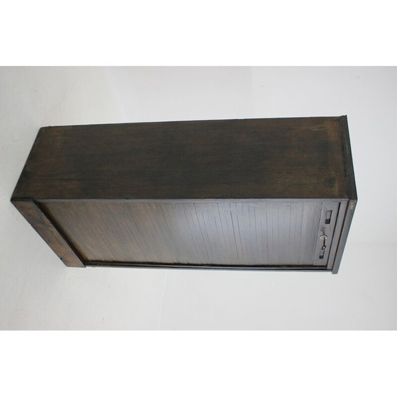 Image 1 of Armoire à tambour vintage en bois de hêtre, Tchécoslovaquie années 1960