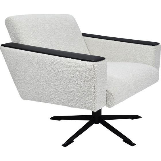 Image 1 of Fauteuil allemand vintage en Bouclé blanc, 1960s